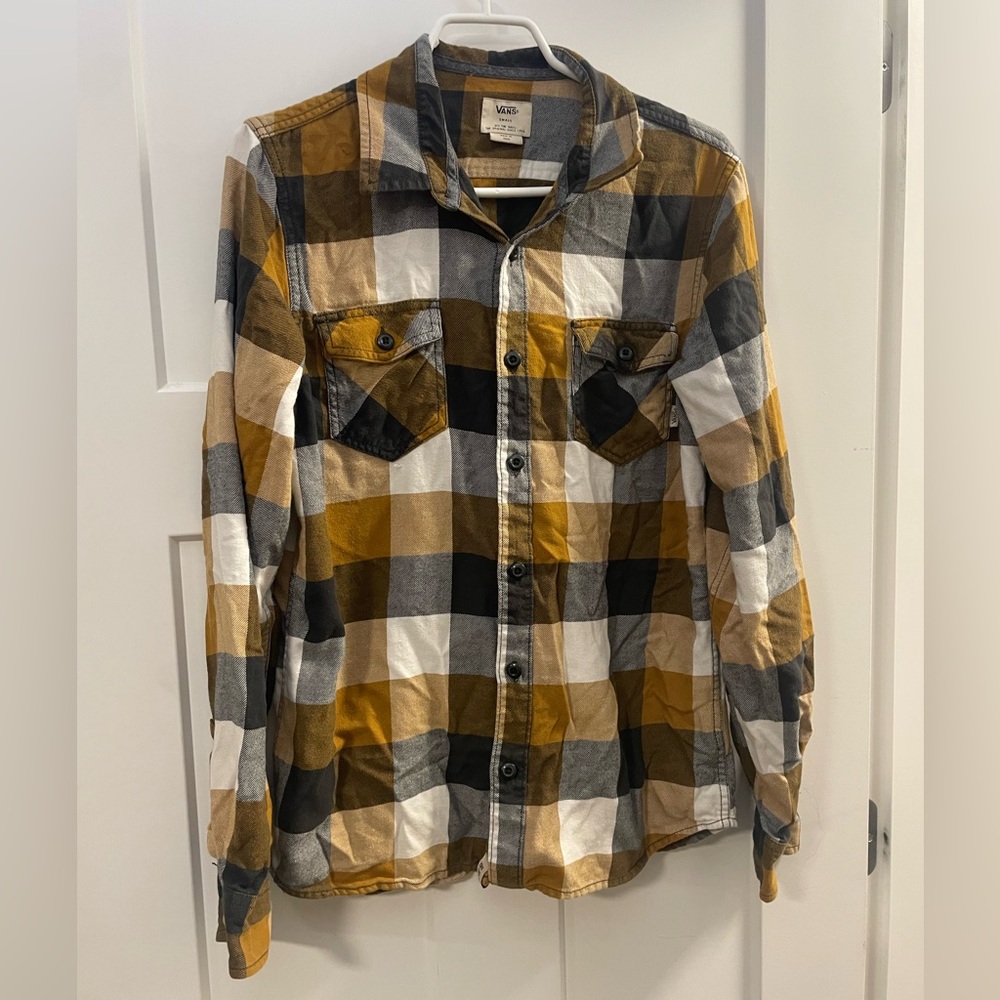 Vans Button Down Plaid Shirt